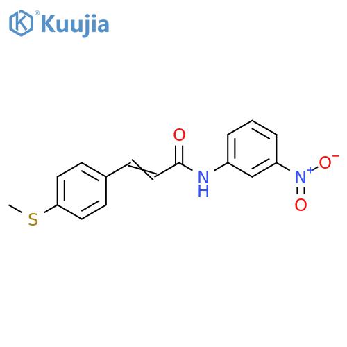 (E)-3-[4-(METHYLSULFANYL)PHENYL]-N-(3-NITROPHENYL)-2-PROPENAMIDE structure