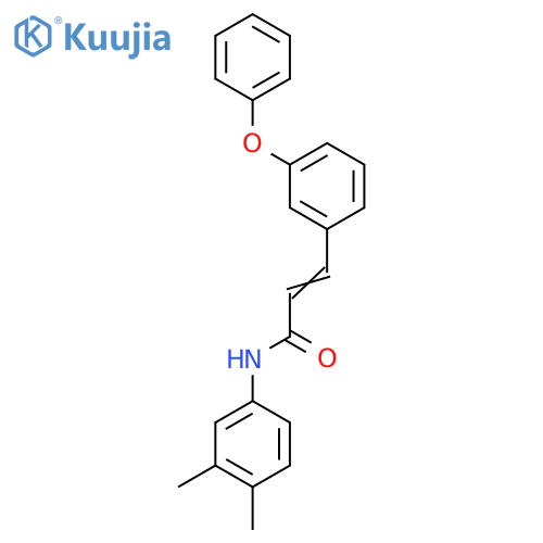 N-(3,4-Dimethylphenyl)-3-(3-phenoxyphenyl)acrylamide structure