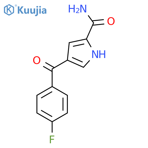 4-(4-fluorobenzoyl)-1H-pyrrole-2-carboxamide structure