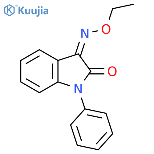 (3Z)-3-ethoxyimino-1-phenylindol-2-one structure