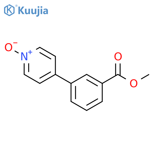 Benzoic acid, 3-(1-oxido-4-pyridinyl)-, methyl ester structure