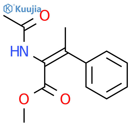2-Butenoic acid, 2-(acetylamino)-3-phenyl-, methyl ester structure
