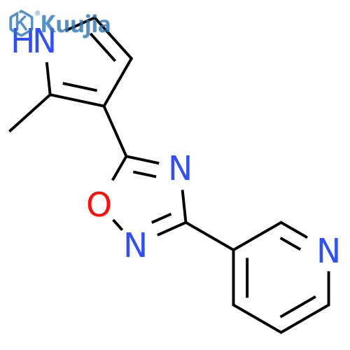 Pyridine, 3-[5-(2-methyl-1H-pyrrol-3-yl)-1,2,4-oxadiazol-3-yl]- structure