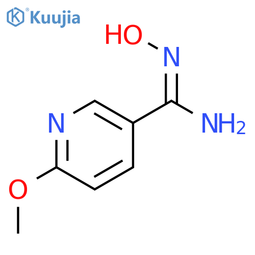 N'-hydroxy-6-methoxypyridine-3-carboximidamide structure