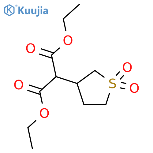 1,3-diethyl 2-(1,1-dioxo-1λ?-thiolan-3-yl)propanedioate structure