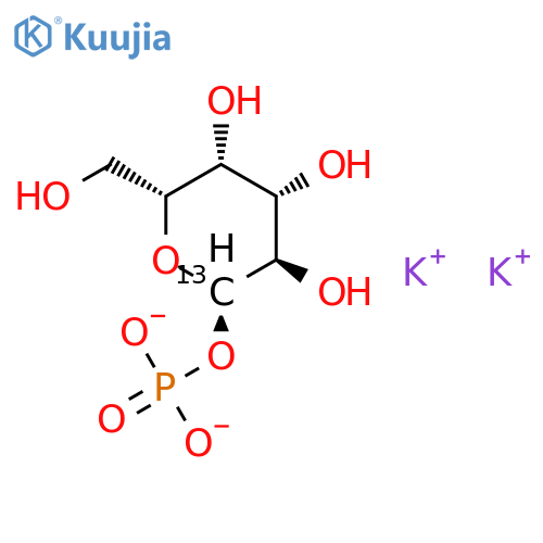 a-D-Galactopyranose-1-13C,1-(dihydrogen phosphate), dipotassium salt (9CI) structure