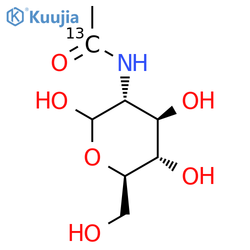 N-1-13CAcetyl-D-glucosamine structure