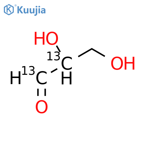 DL-Glyceraldehyde-1,2-13C2 structure