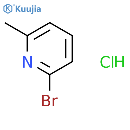 PYRIDINE, 2-BROMO-6-METHYL-, HYDROCHLORIDE structure
