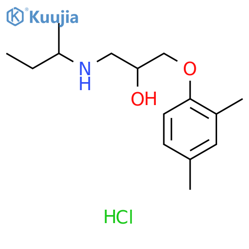 1-(butan-2-yl)amino-3-(2,4-dimethylphenoxy)propan-2-ol hydrochloride structure