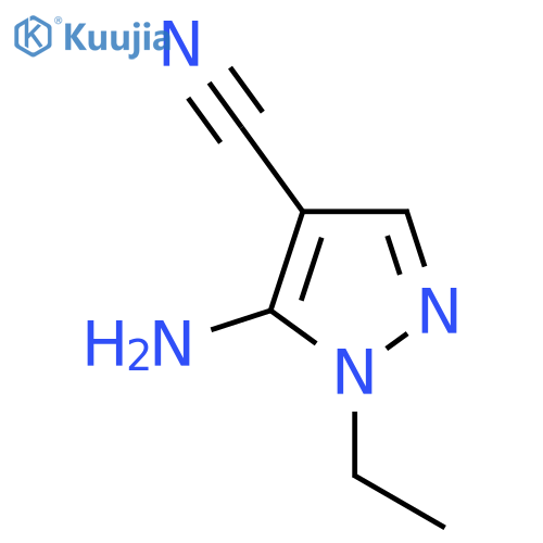 5-amino-1-ethyl-1H-pyrazole-4-carbonitrile structure