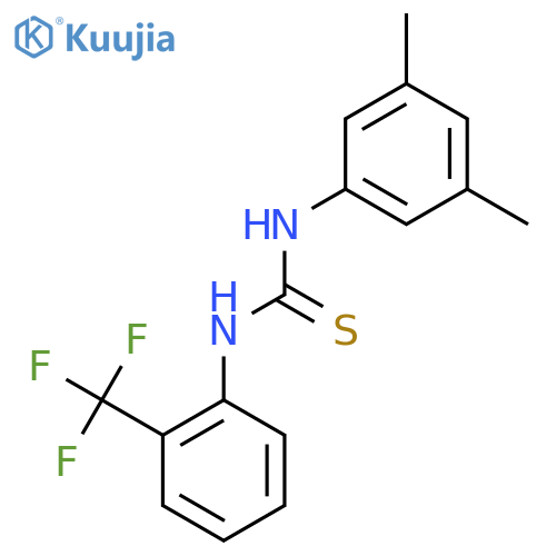 1-(3,5-Dimethylphenyl)-3-[2-(trifluoromethyl)phenyl]thiourea structure