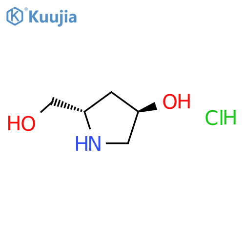 (3R,5S)-5-(Hydroxymethyl)pyrrolidin-3-ol Hydrochloride structure