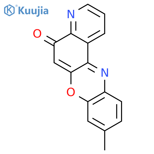 5H-PYRIDO[3,2-A]PHENOXAZIN-5-ONE, 9-METHYL- structure