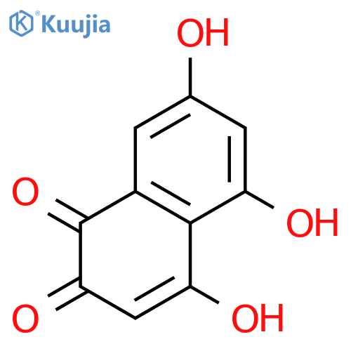 1,4-Naphthalenedione,2,5,7-trihydroxy- structure