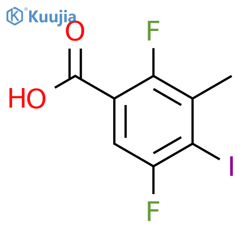 2,5-Difluoro-4-iodo-3-methylbenzoic acid structure