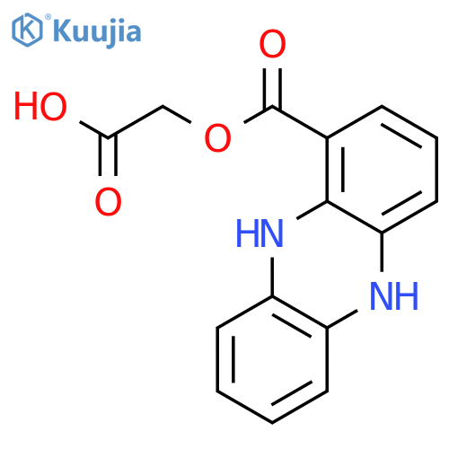 1-PHENAZINECARBOXYLIC ACID, 5,10-DIHYDRO-, CARBOXYMETHYL ESTER structure