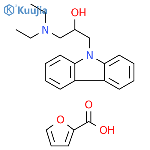 1-(9H-carbazol-9-yl)-3-(diethylamino)propan-2-ol; furan-2-carboxylic acid structure