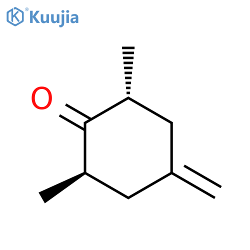 CYCLOHEXANONE, 2,6-DIMETHYL-4-METHYLENE-, (2R,6R)- structure