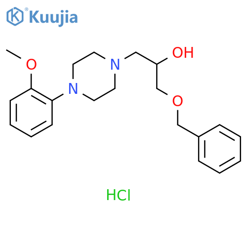 1-(benzyloxy)-3-4-(2-methoxyphenyl)piperazin-1-ylpropan-2-ol dihydrochloride structure