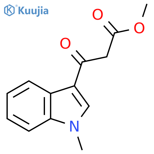 methyl 3-(1-methyl-1H-indol-3-yl)-3-oxopropanoate structure