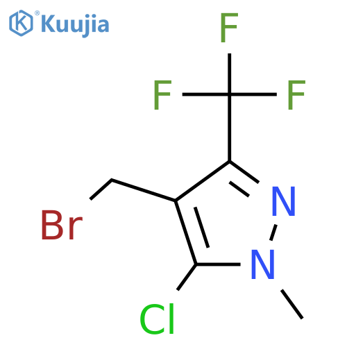 4-(bromomethyl)-5-chloro-1-methyl-3-(trifluoromethyl)-1H-pyrazole structure
