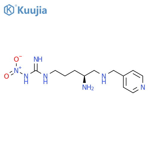 GUANIDINE, N-[(4S)-4-AMINO-5-[(4-PYRIDINYLMETHYL)AMINO]PENTYL]-N'-NITRO- structure