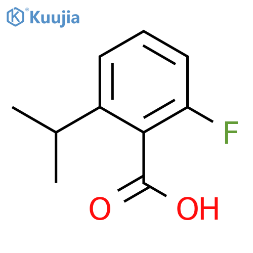 BENZOIC ACID, 2-FLUORO-6-(1-METHYLETHYL)- structure