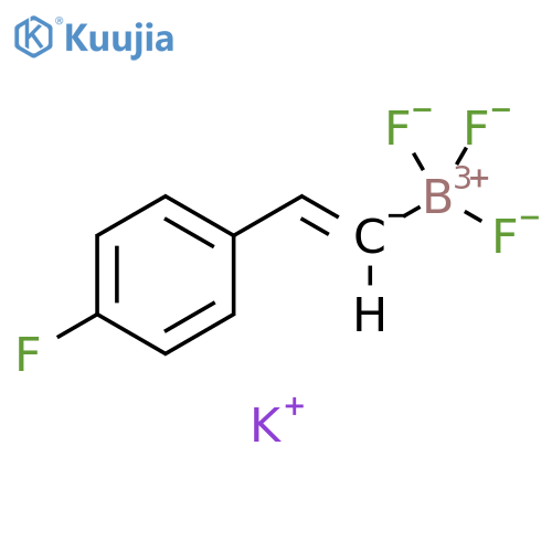 Borate(1-), trifluoro[(1E)-2-(4-fluorophenyl)ethenyl]-, potassium (1:1), (T-4)- structure