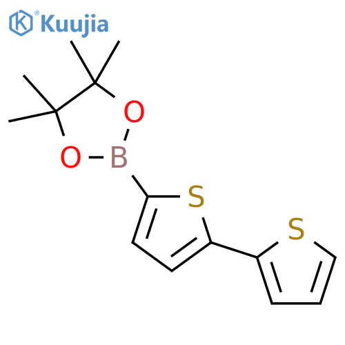 2-([2,2'-bithiophen]-5-yl)-4,4,5,5-tetramethyl-1,3,2-dioxaborolane structure