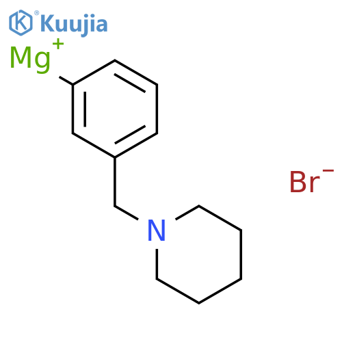 [3-(1-Piperidinylmethyl)phenyl]magnesium bromide structure