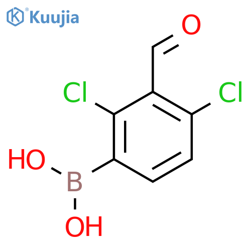 2,4-Dichloro-3-formylphenylboronic acid structure