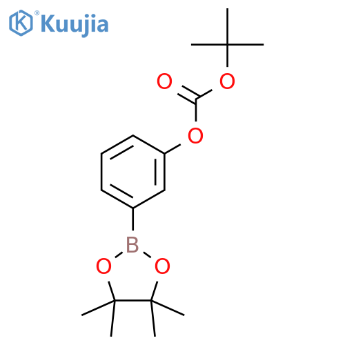 tert-Butyl (3-(4,4,5,5-tetramethyl-1,3,2-dioxaborolan-2-yl)phenyl) carbonate structure