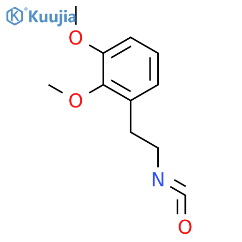 1-(2-isocyanatoethyl)-2,3-dimethoxybenzene structure