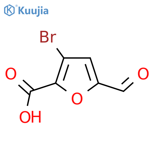 3-Bromo-5-formyl-2-furoic acid structure