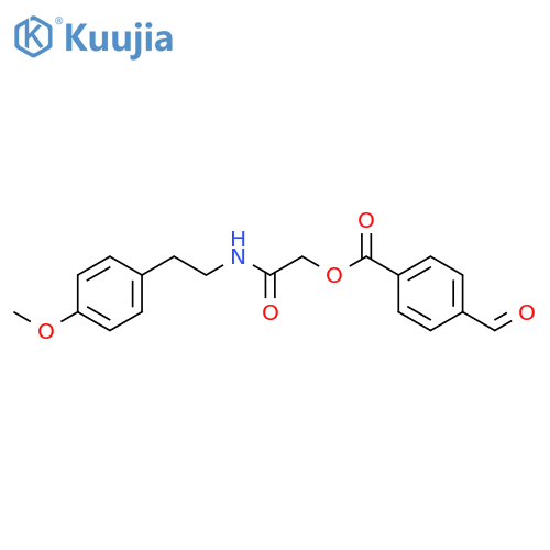 2-[[2-(4-Methoxyphenyl)ethyl]amino]-2-oxoethyl 4-formylbenzoate structure