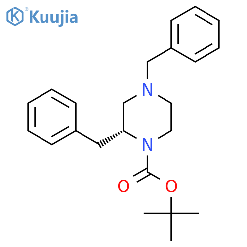 (R)-tert-Butyl 2,4-dibenzylpiperazine-1-carboxylate structure