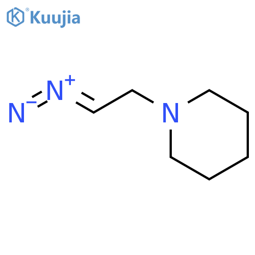 Piperidine, 1-(2-diazoethyl)- structure