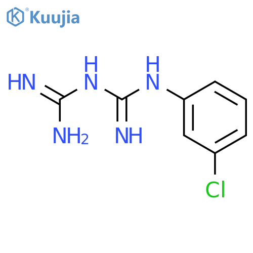 N-(3-Chlorophenyl)-N'-(diaminomethylene)guanidine structure