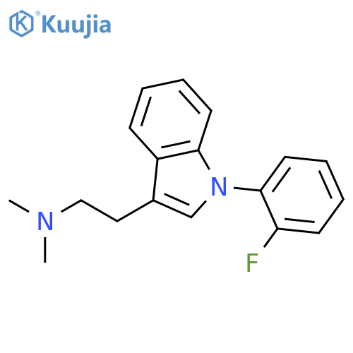 1H-Indole-3-ethanamine, 1-(2-fluorophenyl)-N,N-dimethyl- structure