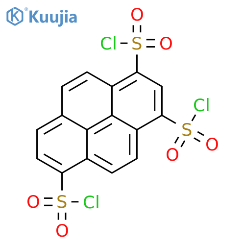 1,3,6-Pyrenetrisulfonyl trichloride structure