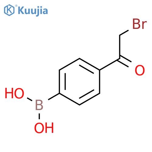 BORONIC ACID, [4-(BROMOACETYL)PHENYL]- structure