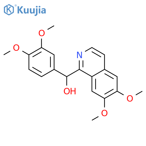 1-Isoquinolinemethanol,a-(3,4-dimethoxyphenyl)-6,7-dimethoxy- structure