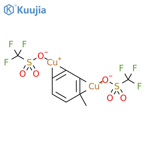Copper(I) trifluoromethanesulfonate toluene complex (2:1) structure