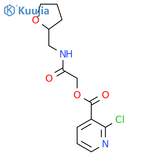 {(oxolan-2-yl)methylcarbamoyl}methyl 2-chloropyridine-3-carboxylate structure