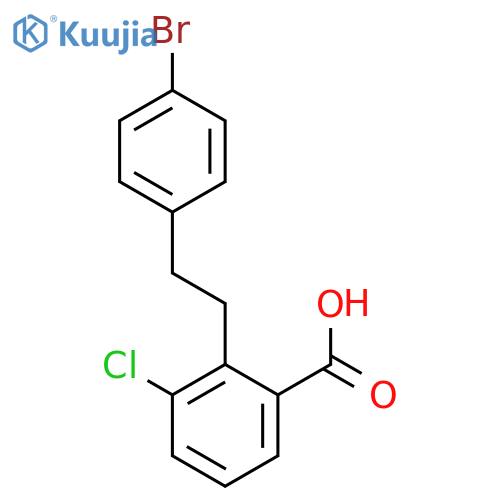 Benzoic acid, 2-[2-(4-bromophenyl)ethyl]-3-chloro- structure