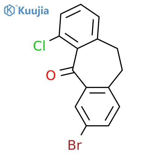 5H-Dibenzo[a,d]cyclohepten-5-one, 3-bromo-6-chloro-10,11-dihydro- structure