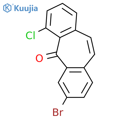5H-Dibenzo[a,d]cyclohepten-5-one, 3-bromo-6-chloro- structure