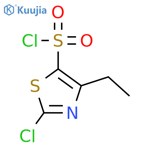 5-THIAZOLESULFONYL CHLORIDE, 2-CHLORO-4-ETHYL- structure