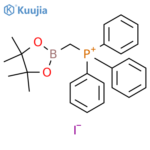 Phosphonium, triphenyl[(4,4,5,5-tetramethyl-1,3,2-dioxaborolan-2-yl)methyl]-, iodide (1:1) structure